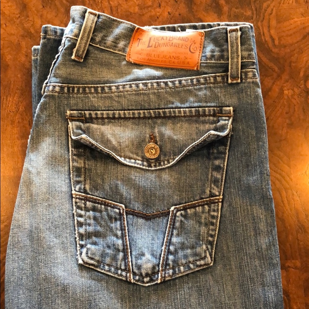 Lucky Brand Dungarees Relaxed Bootleg, 32Wx32L
